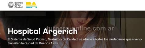 Hospital Argerich Cómo Sacar Turnos Online y por Teléfono