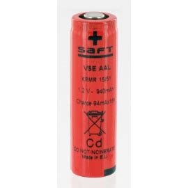 Battery Saft 1 2V 800mAh VST AAL NiCd