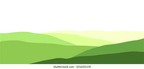 Flat Grass Landscape Design Background Vector Stock Vector Royalty