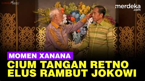 Momen PM Timor Leste Xanana Gusmao Cium Tangan Menlu Retno Elus Rambut