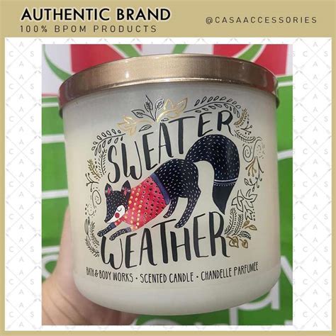 Jual Bath Body Works BBW SWEATHER WEATHER 3 Wick Candle Di Seller