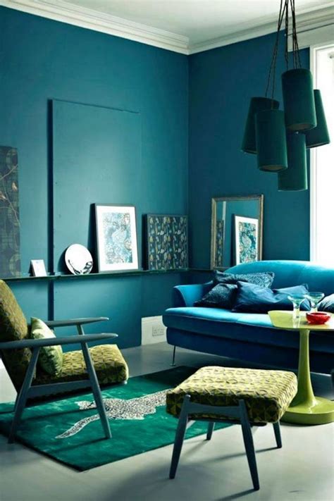 20 Color Harmony Interior Design Ideas For Cool Home Interior Teal Living Rooms Turquoise