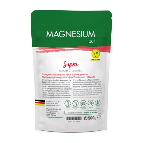 Magnesium Pur Granulat Supra Vorteilsset X G Beutel