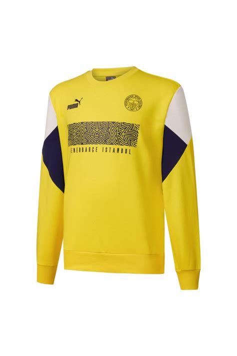 Puma Fenerbahçe Erkek Sarı Futbol Sweatshirt 76703201 Fiyatı Yorumları