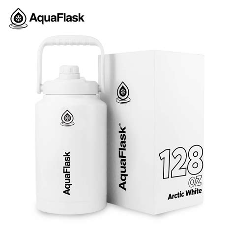 Aquaflask 128oz Wide Mouth With Spout Lid Vacuum Insulated Stainless