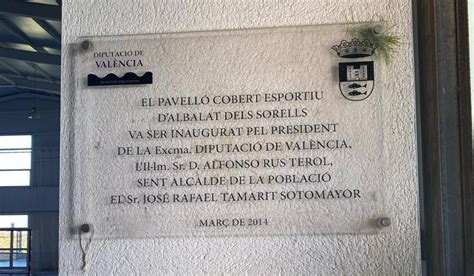 Albalat Dels Sorells Retira Las Placas Conmemorativas Dedicadas A Políticos Condenados Por