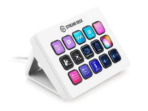 Teclado Para Stream Deck Elgato Blanco Teclas Lcd Personalizables