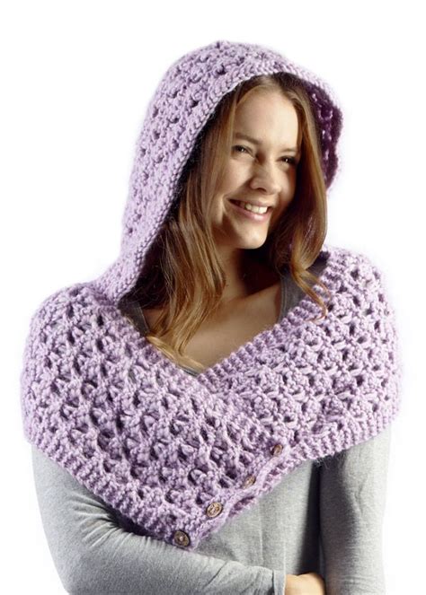 Mawson Hooded Shrug Project Crochet Scarves Crochet Knit Crochet