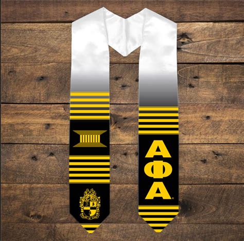 Alpha Phi Alpha Kente Look Stole Graduation Stole