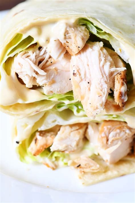 Chicken Caesar Salad Wrap Recipe Add A Pinch