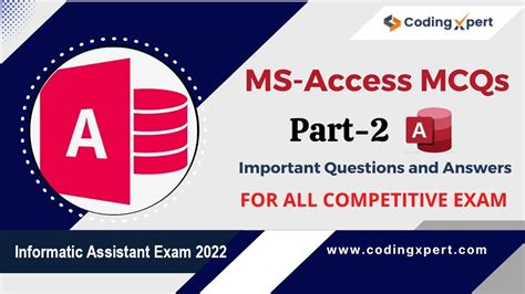 Ms Access Questions And Answers Part 2 Ms Access Mcqs Informatics