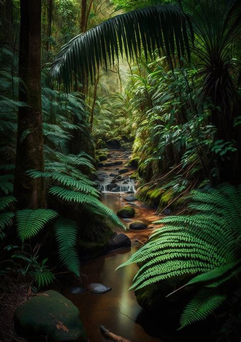 Australian Rainforest Landscape 4 Digital Print - Etsy