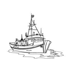 Coloriages Bateau Navire Transport Dessins à colorier Page 2