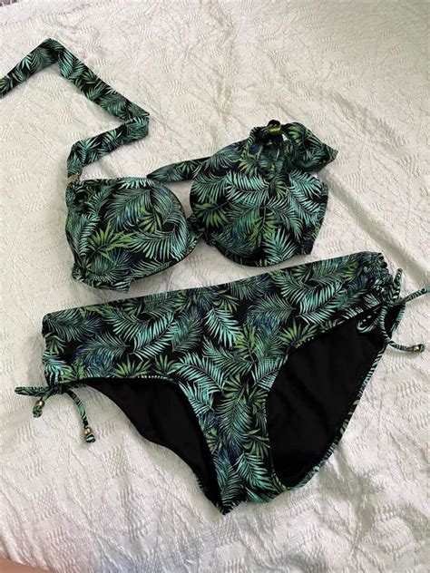 DORINA Dark Green Bikini Large Women S Fashion Swimwear Bikinis Swimsuits On Carousell