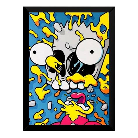 Quadro Decorativo Simpsons Bart Simpson Arte Radia O No Shoptime