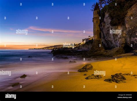 Victoria Tower At Sunset At Victoria Beach Laguna Beach California