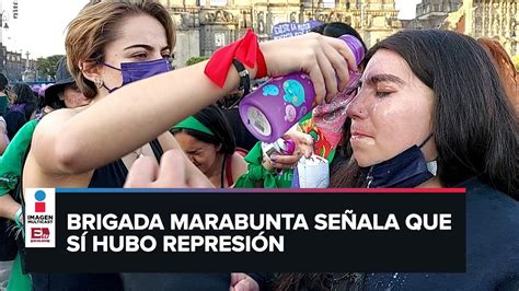 Marcha 8M Hubo uso de gas lacrimógeno en la protesta de la CDMX