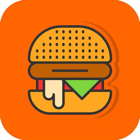 Burger Vector Icon Design 21098849 Vector Art At Vecteezy