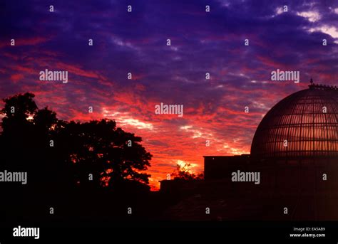 Sunset Botanic Gardens Belfast Northern Ireland Stock Photo Alamy