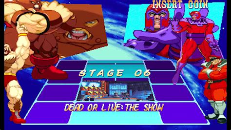 X Men Vs Street Fighter Arcade Juggernaut Zangief Playthrough