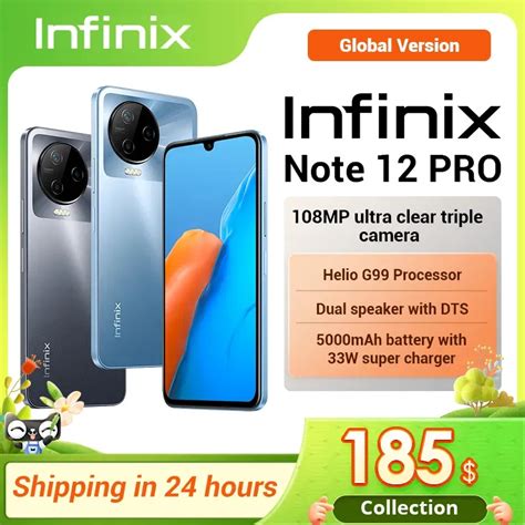 Смартфон Infinix NOTE 12 PRO, 4G, NFC, процессор Helio G99, AMOLED дисплей