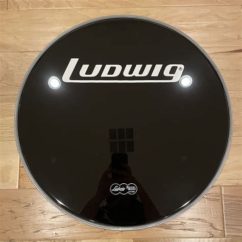 Ludwig 22 Bass Drum Logo Head Reverb