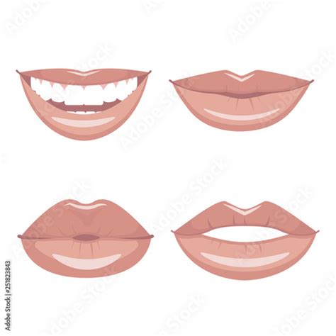 How To Draw Smiling Lips Without Teeth