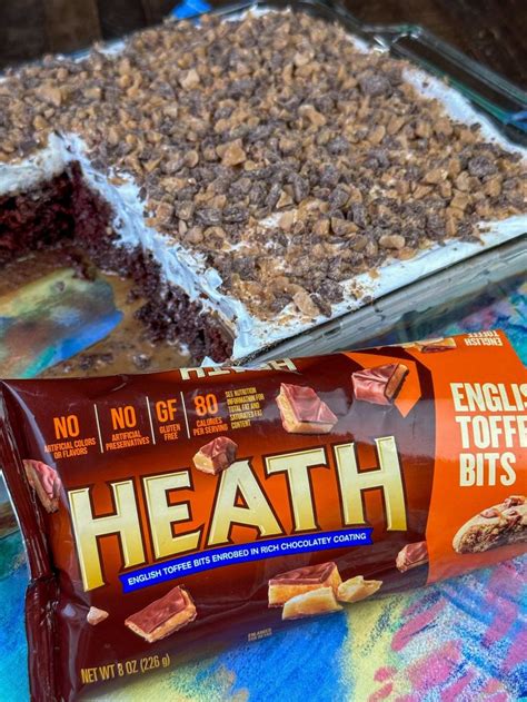 Bag Of English Toffee Bits Or Crushed Heath Candy Bar In Front Of A