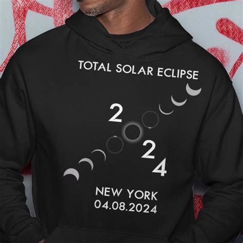 America Totality 40824 Total Solar Eclipse 2024 New York Hoodie