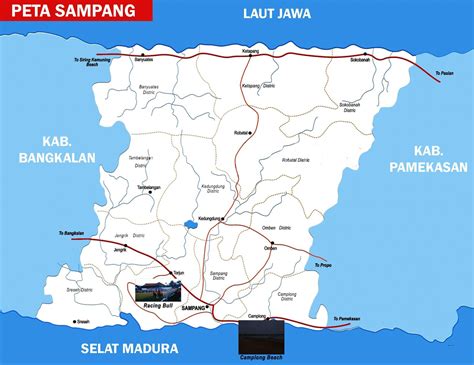 Nama Kecamatan Di Sampang Terlengkap Info Area