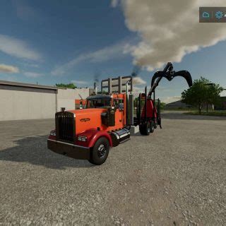 LS 22 Kenworth W900 Log Truck V1 0 0 0 Farming Simulator 2022 Mod LS