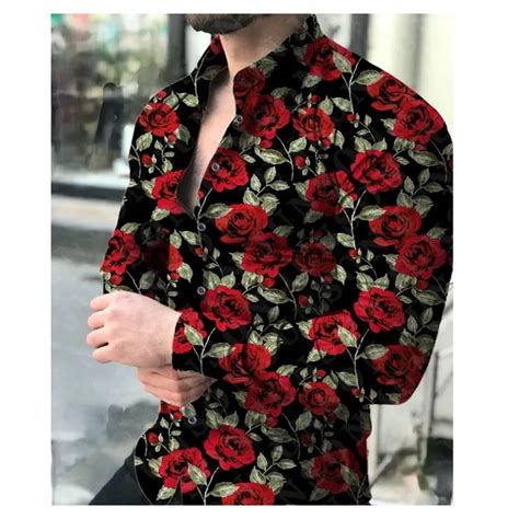 Camisa Floral Social Masculina Florida Manga Longa Shopee Brasil