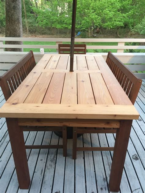 Outdoor Cedar Patio Table By Steves Simplecove