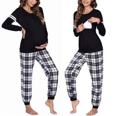 Avidlove Maternity Nursing Pajama Set For Breastfeeding Loungewear Sets Women Fall Long Sleeve