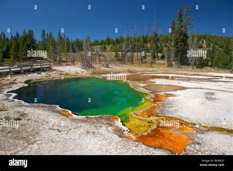 Abyss Pool West Thumb Geyser Basin Yellowstone National Park Wyoming