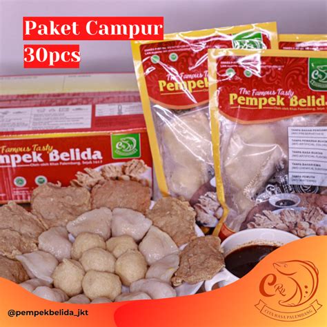 Jual Pempek Belida Crp Paket Lengkap Campur Pcs Kapal Selam Pcs