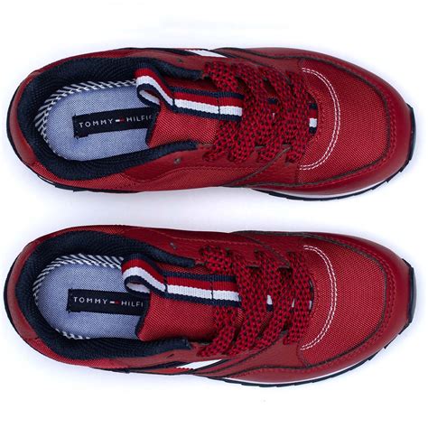 Venta Tommy Hilfiger Tenis Rojos En Stock