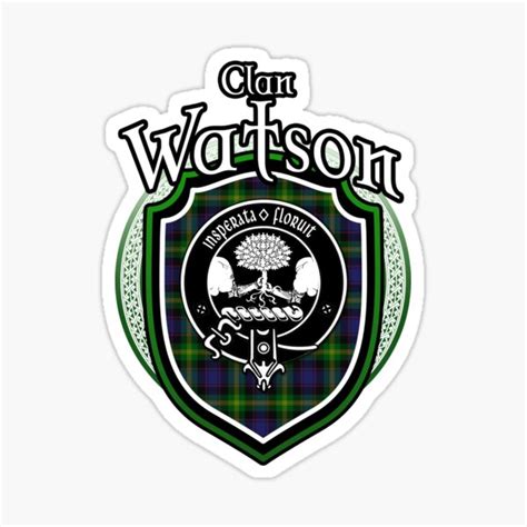 Clan Watson Tartan Scottish Watson V Last Name Watson Tartan