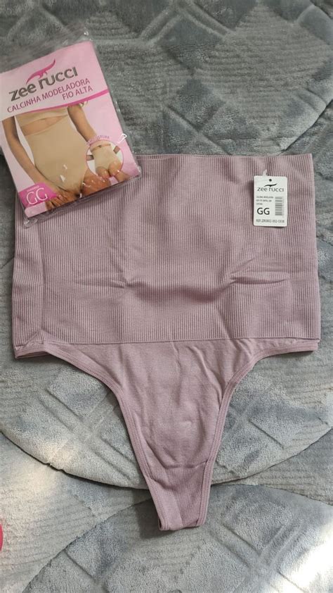 Calcinha Gg Fio Dental Que Aperta A Barriga Lingerie Feminina Zee