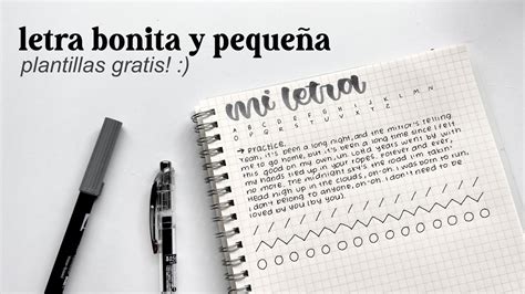 Aprende A Hacer Letra PequeÑa Y Bonita 🤍 Tips Plantilla Gratis