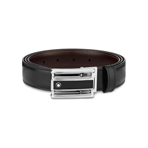 Montblanc Black and Brown Leather Belt - Déonne le Roux