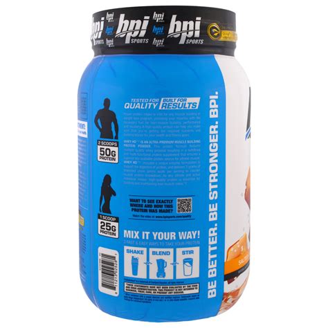 Bpi Sports Whey Hd Ultra Premium Whey Protein Powder Salted Caramel