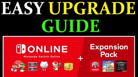 How To Upgrade Nintendo Switch Online To Expansion Pack Nso Online