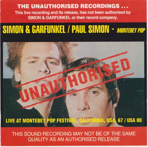 Simon Garfunkel Paul Simon Monterey Pop 1994 CD Discogs