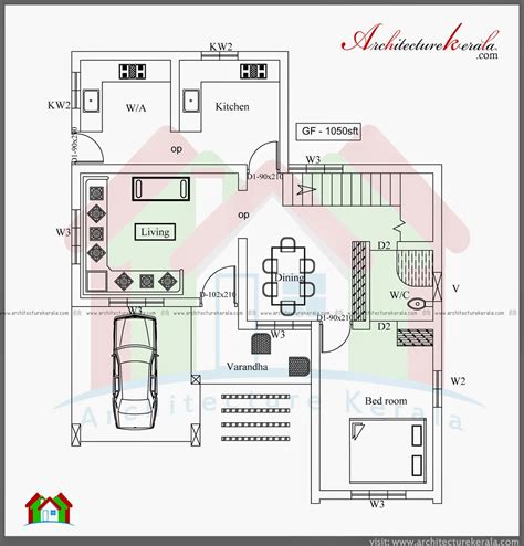 Bedroom Double Storey House Plans Kerala Three Bedroom Two Storey