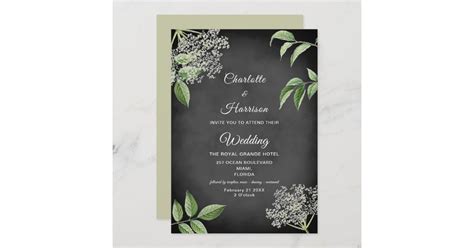 Rustic Elegant Floral Wedding Invitation Zazzle