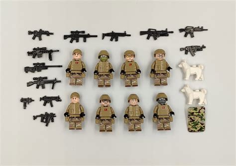 FIGURKI LEGO SWAT POLICJA MINI FIGURY BROŃ ŻOŁNIERZ 8 FIGUREK