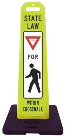 Yield To Pedestrian Signs Large Selection Ships Fast