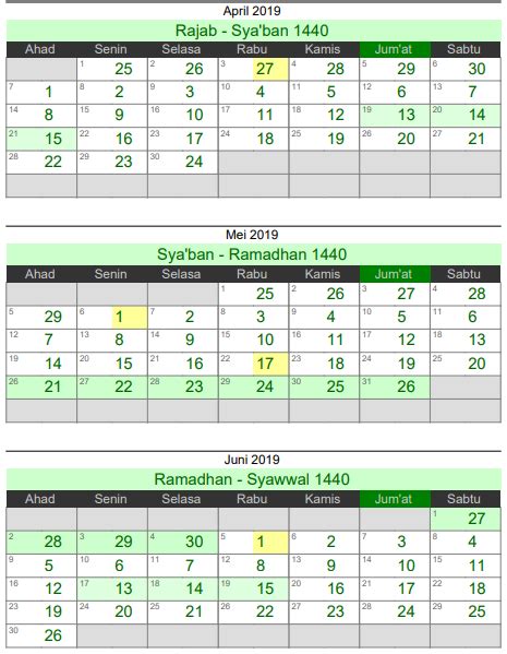 Download Kalender 1440 Hijriah Dan Design Kalender Terbaru