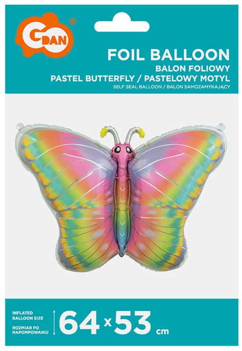 Balon Foliowy Pastelowy Motyl X Cm Godan Sklep Papierniczy Tanbiu Pl